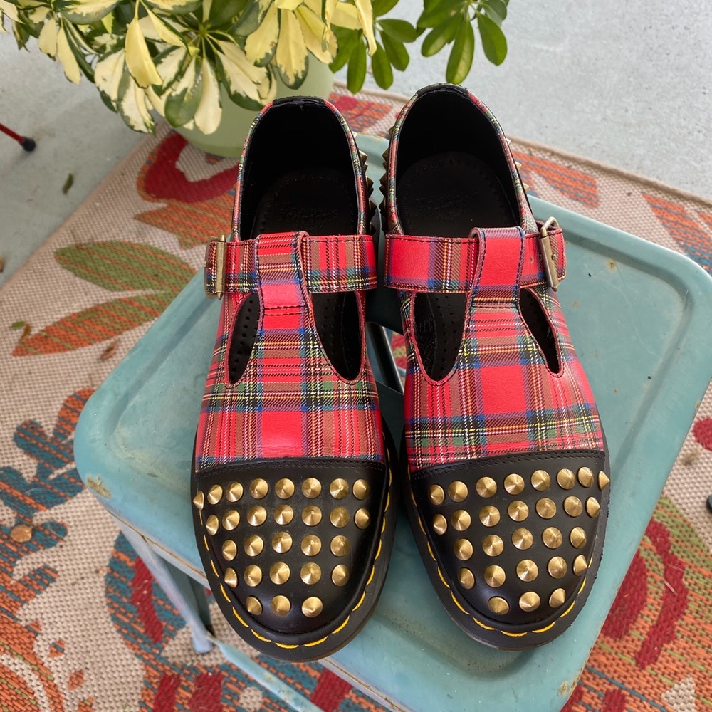 Dr. Martens Plaid MaryJane shoes